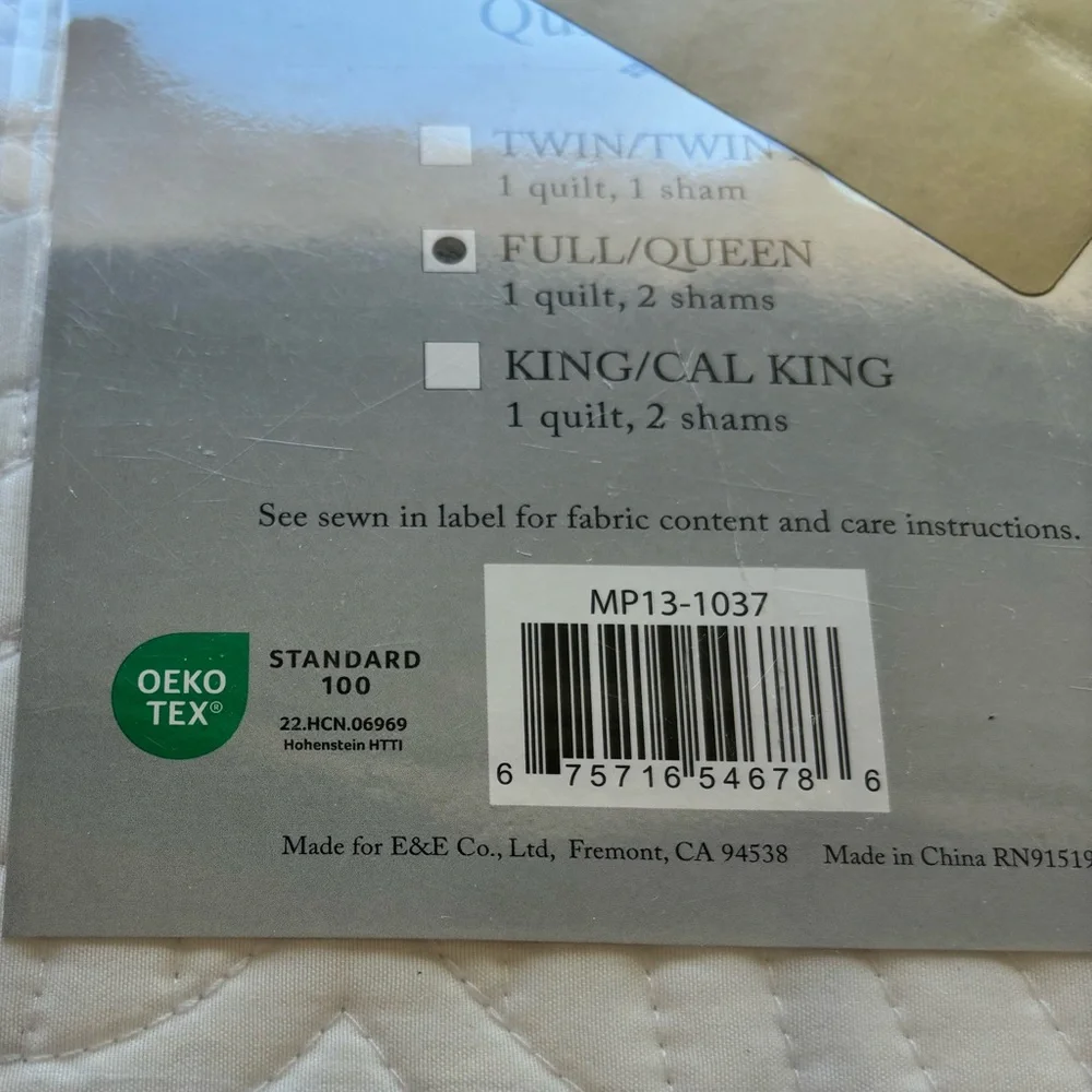 Madison Park Damask Coverlet Quilt Set Queen Cottage White 3PC Bedding Medallion